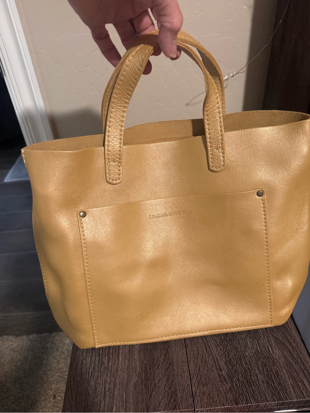 PLG Champagne Medium Crossbody Tote - Picture 5 of 6